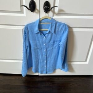 COPY - Ladies Lilly Pulitzer linen shirt , size medium with open lace detail’s …